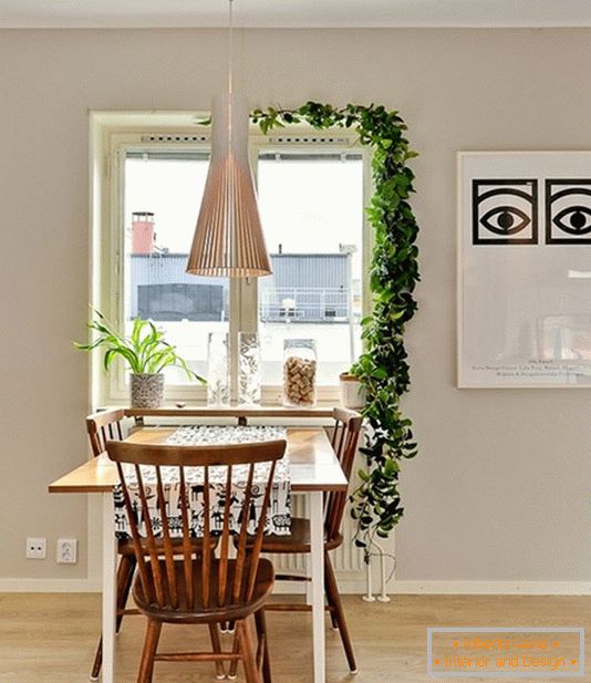 Cucina di un piccolo appartamento in Svezia
