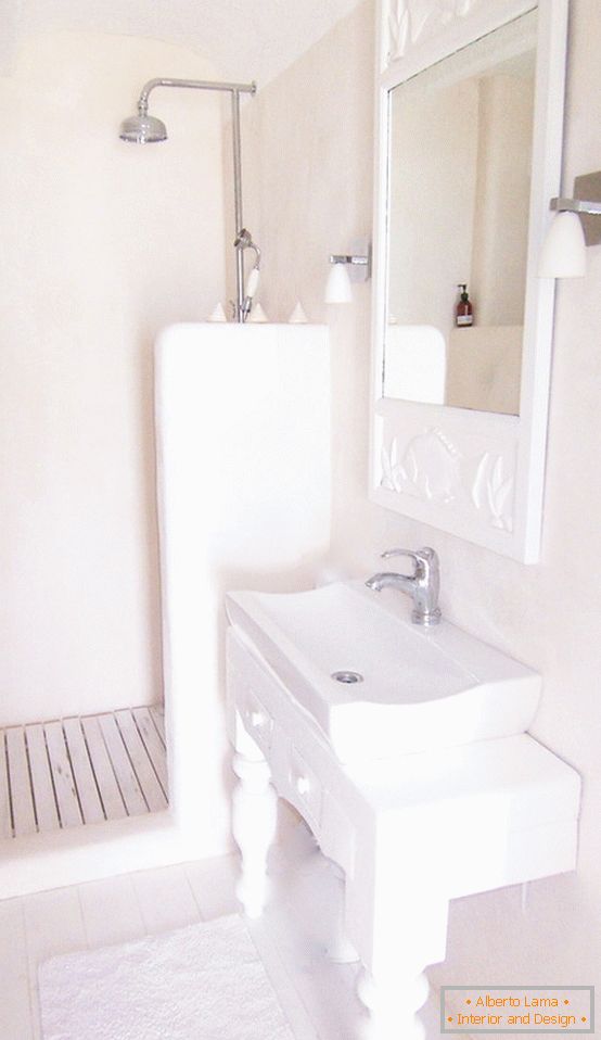 Bagno combinato in colore bianco