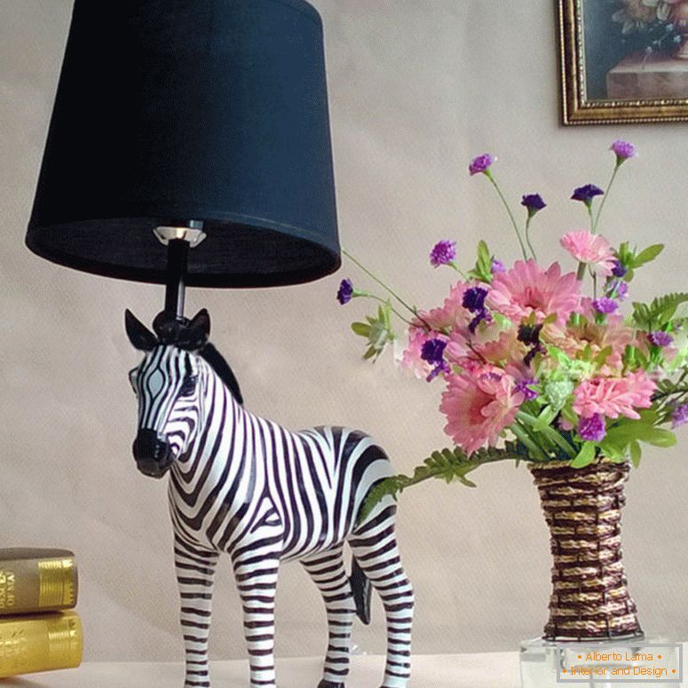 Zebra creativa-tavolo-lampada-e27-tavolo-lampada-to-studio-camera-casa-arredamento-tavolo-corpo-ombra