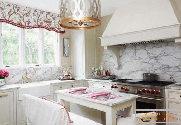 Cucina classica bianca - foto con idee di design
