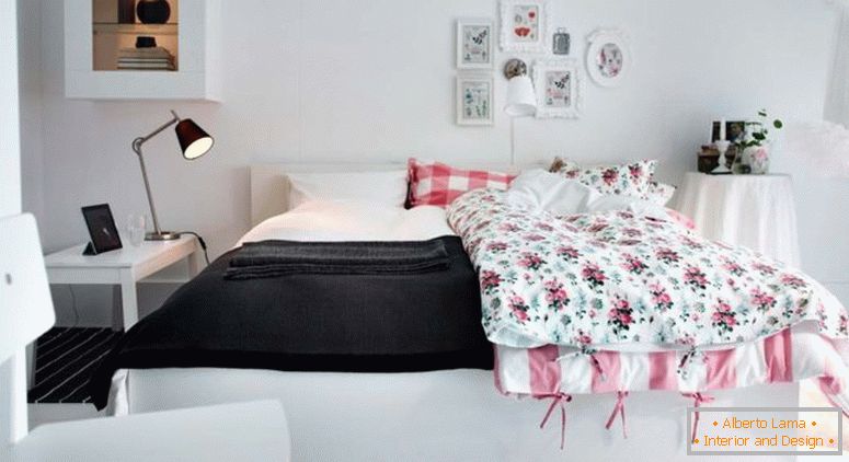 bianco-rosa-camera da letto-design