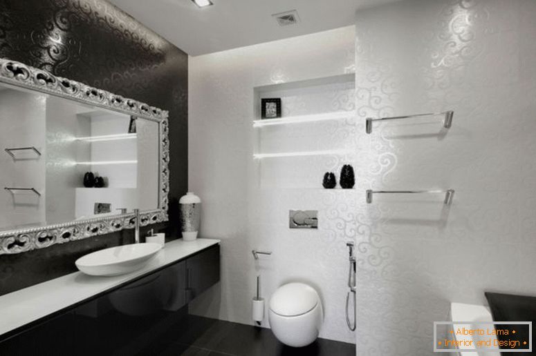 enchanting-white-wall-painted-bagnoroom-with-free-standing-vanities-also-built-shelves-cabinet-over-toilet-as-decorate-small-space-mens-black-and-white-bagnoroom-decoration-ideas-2