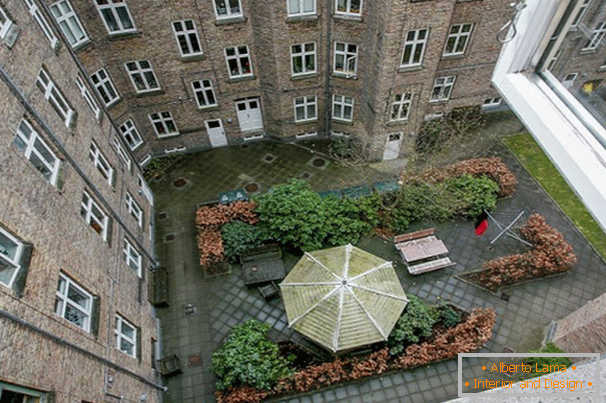 Appartamento di design interno 56 mq. M. nel vecchio quartiere di Copenaghen