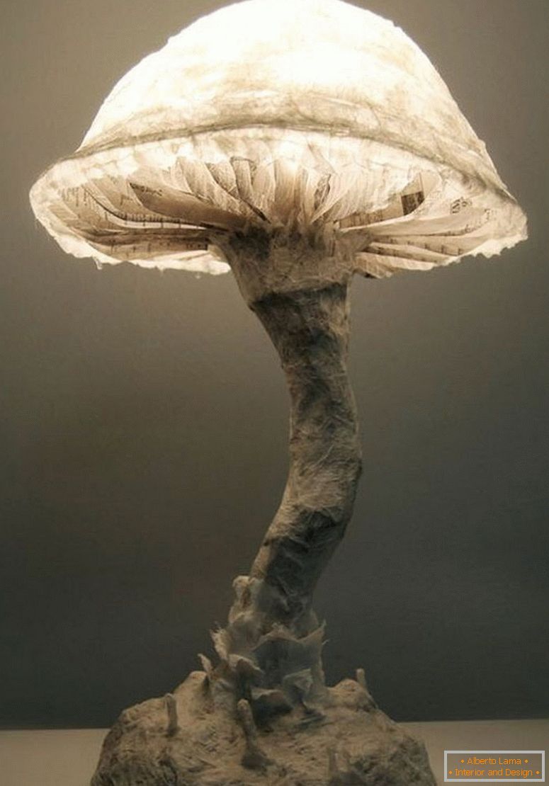 Lampada a forma di fungo