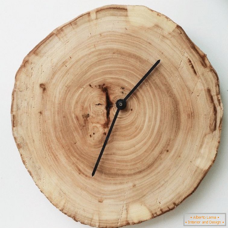 Quadrante per orologio da parete in legno