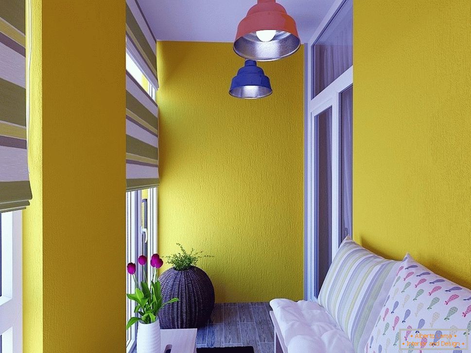 Design balcone giallo