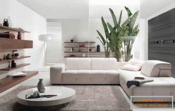 Lo stile del minimalismo con l'interno di una casa privata