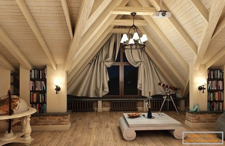 Loft design in una casa privata