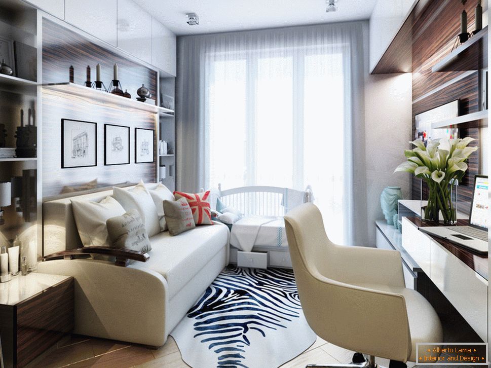 Interior design di un piccolo appartamento in stile classico - фото 8