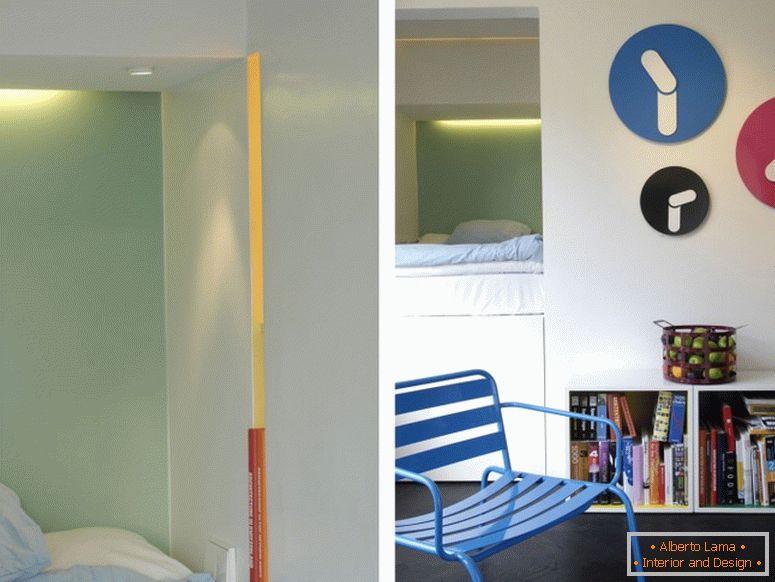 Interior design di un piccolo appartamento в Швеции