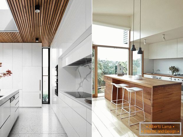 interni di cucine in una foto in stile moderno