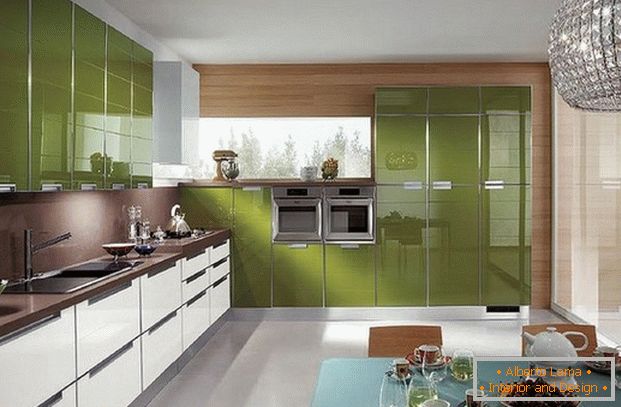 foto di design di cucina in foto in stile moderno
