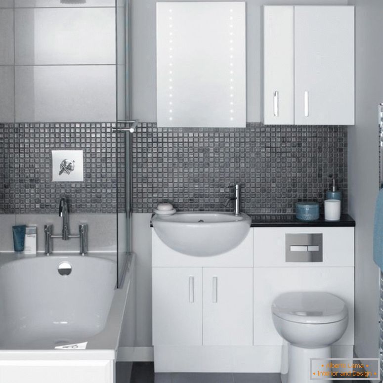 modern-tiny-bagno-idee-piccolo-vasca-bagno-specchio con retroilluminazione