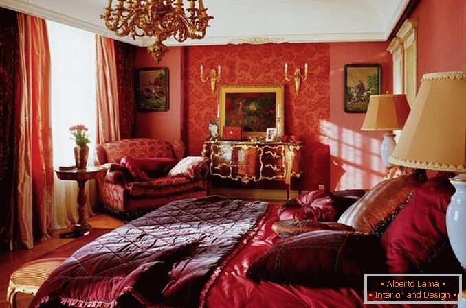 foto di design camera da letto rossa, foto 4