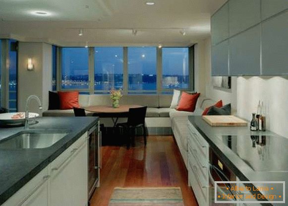 design della cucina del soggiorno in stile moderno, foto 10