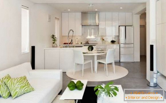 design della cucina del soggiorno in una foto in stile moderno, foto 27