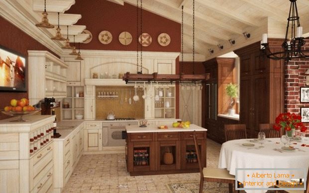 design della cucina in una casa privata