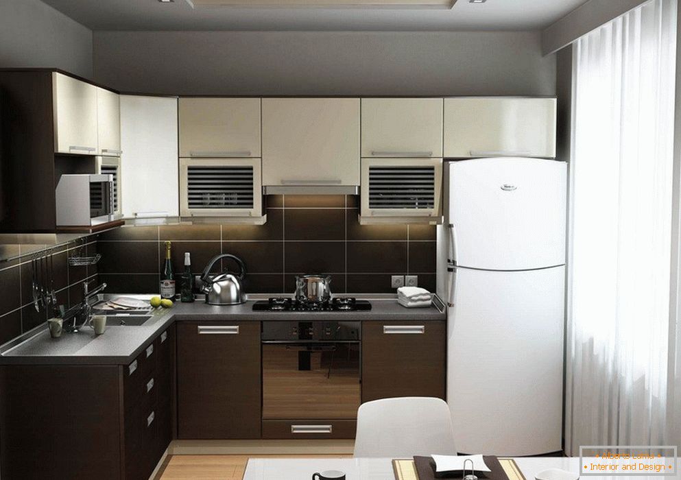 mobili da cucina con frigorifero incorporato