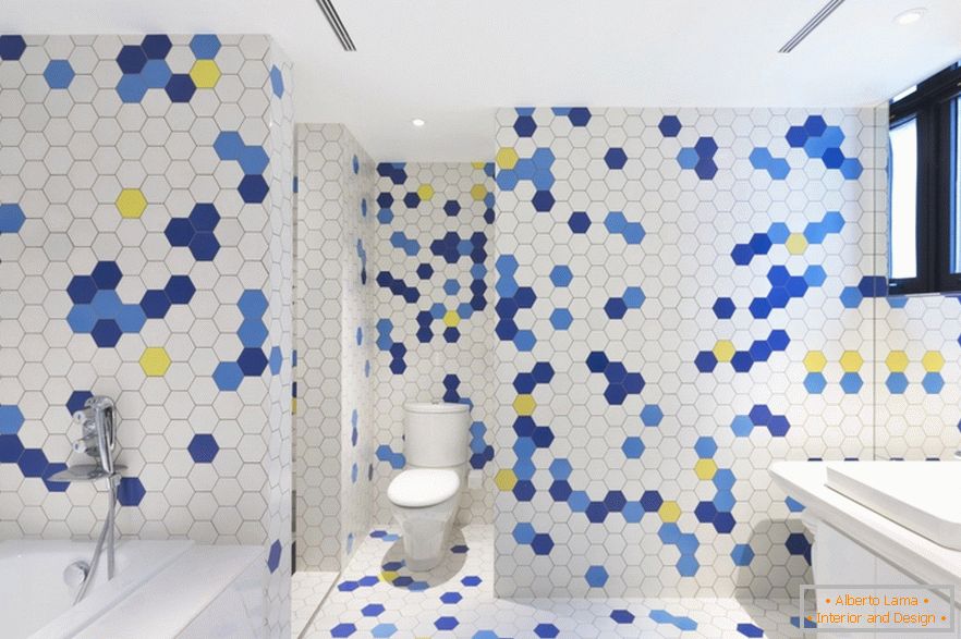 Interior design della toilette di Dariel Studio