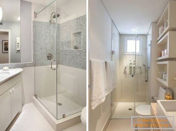 Bagno - Bagno di design fotografico combinato con cabina doccia