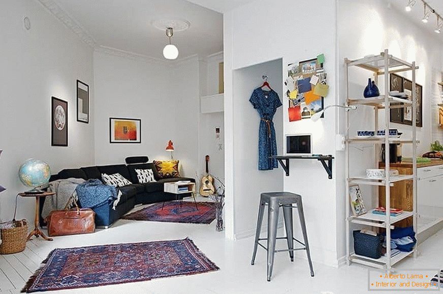 interior design di un piccolo appartamento