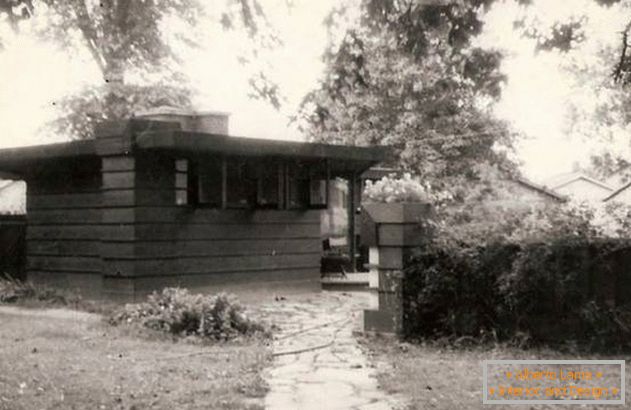 Progetto della mini-casa di Frank Lloyd, 1935