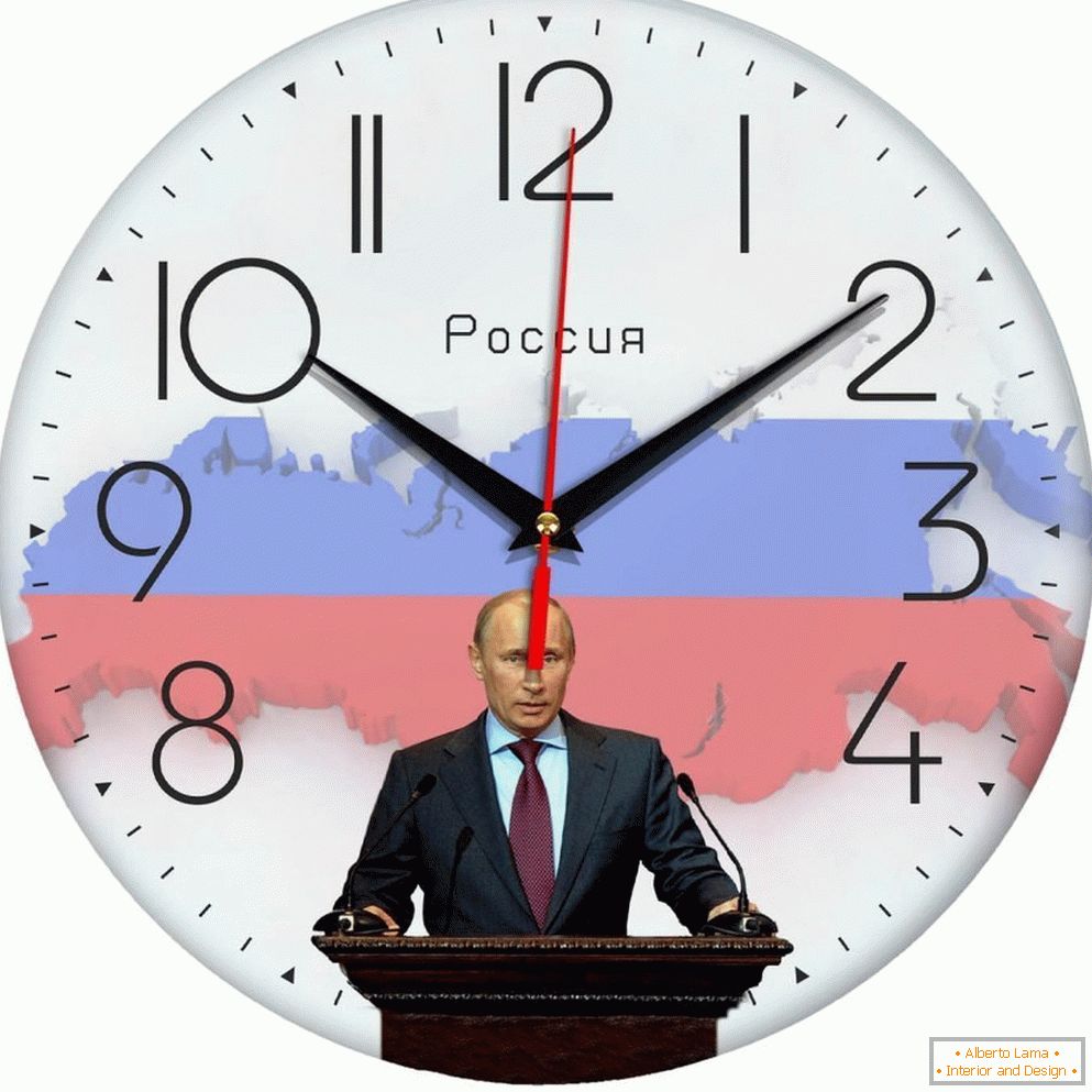 Putin sull'orologio