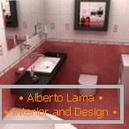 Design del bagno bicolore