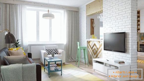 Elegante appartamento monolocale di 45 mq a Mosca