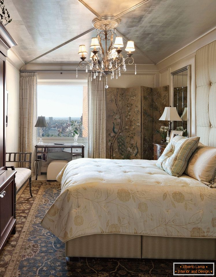 Design della camera da letto in stile orientale