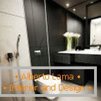 Design del bagno in nero