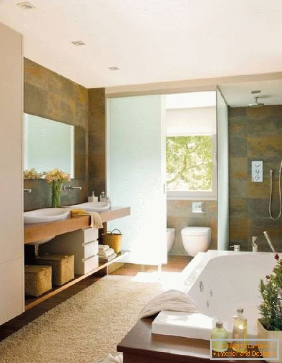 design del bagno combinato con servizi igienici, foto 21