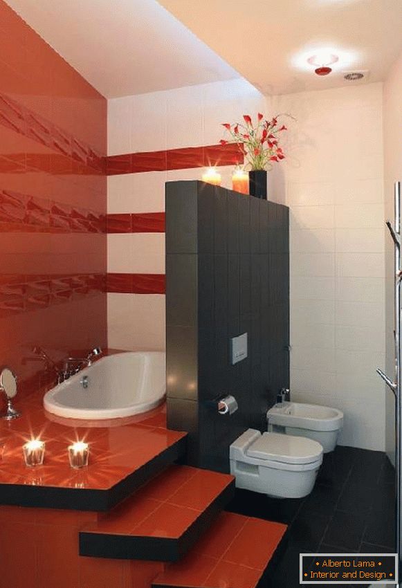 design di un bagno con wc e lavatrice, foto 44