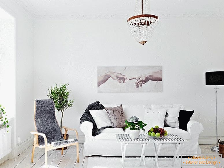 Interno di un appartamento moderno in Svezia