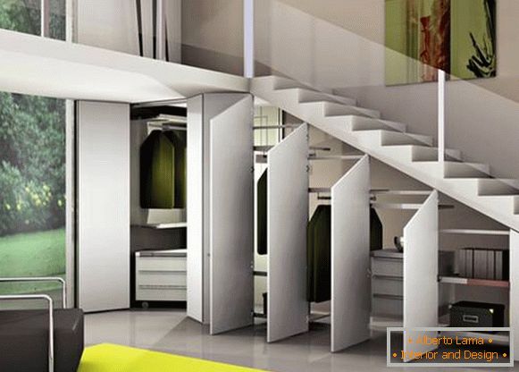design dell'armadio sotto le scale, foto 7