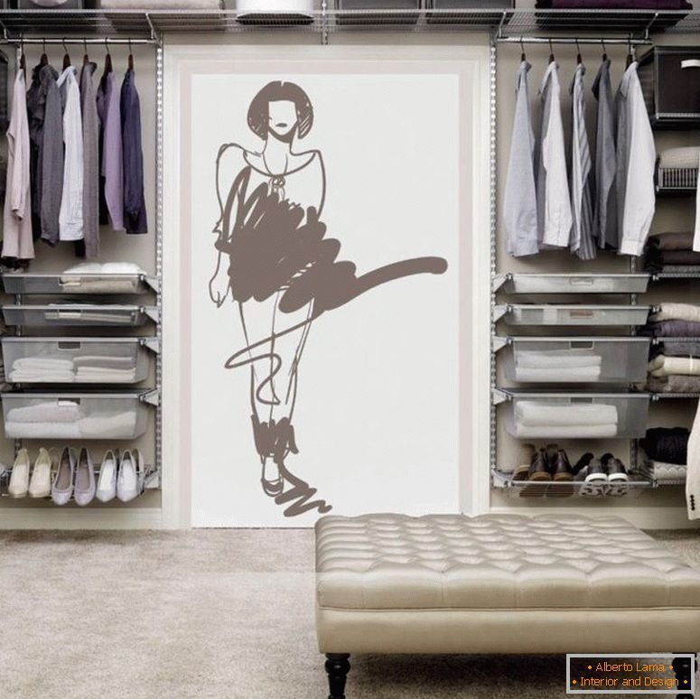 Armadio 2 mq. m. - una foto di interessanti opzioni di