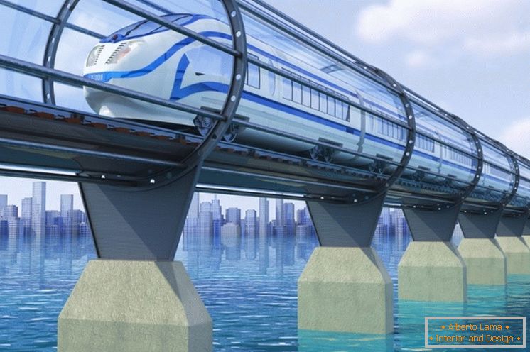 Hyperplat - un progetto sensazionale di un'intera rete di trasporto del futuro