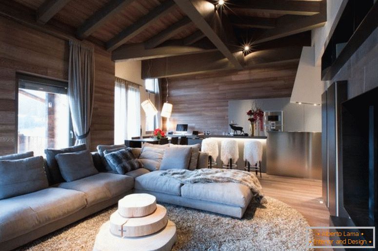 Soggiorno in stile chalet - 70 foto dal design originale