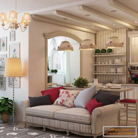 Monolocale monolocale - foto di interior design in stile provenzale