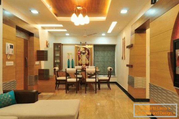 Interno di un appartamento in stile indiano moderno - foto