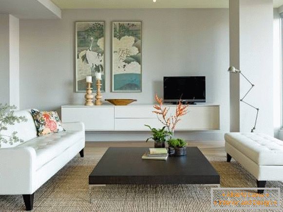 Semplice design moderno soggiorno sulla foto