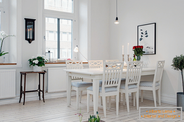 Appartamenti sala da pranzo in stile scandinavo a Göteborg
