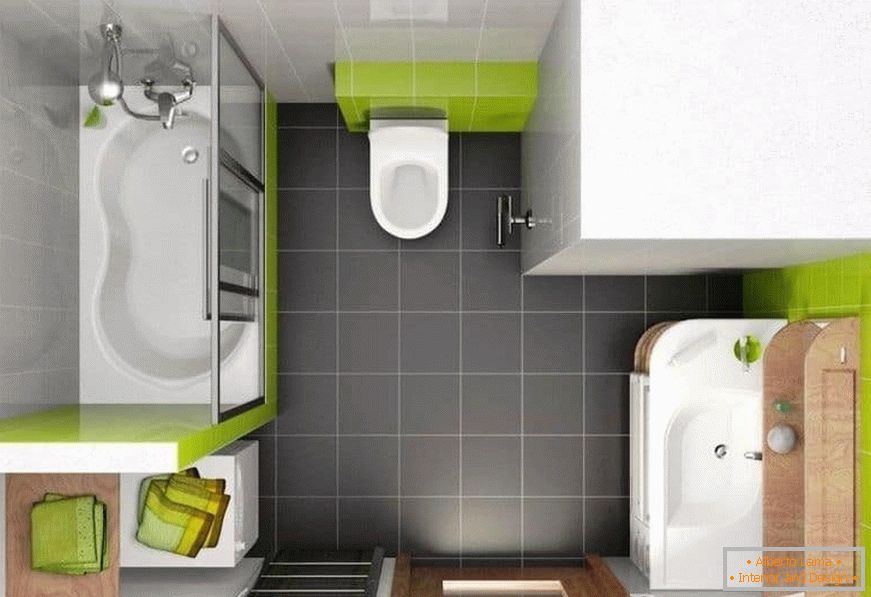 Bagno design-design combinato con un bagno