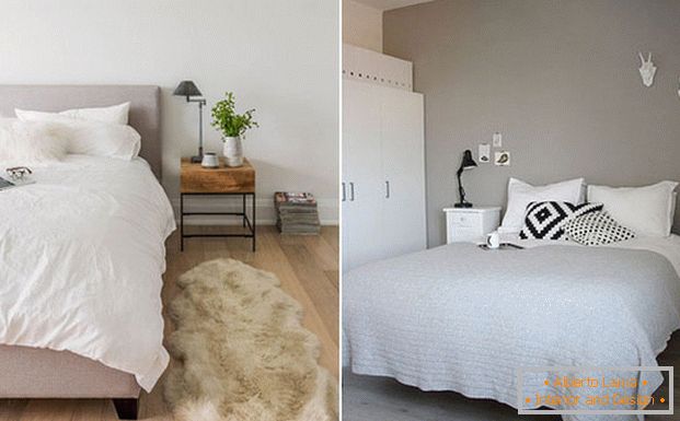 design di una camera da letto scandinava