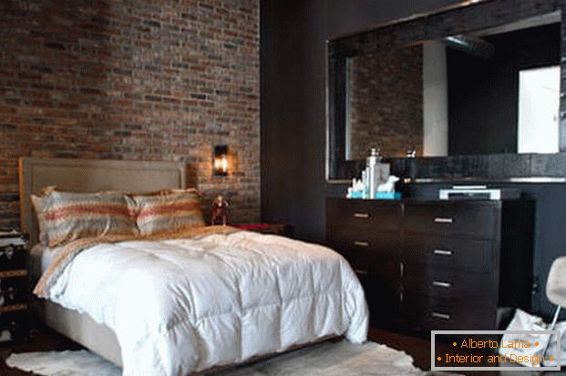 esempi di stile loft camera da letto