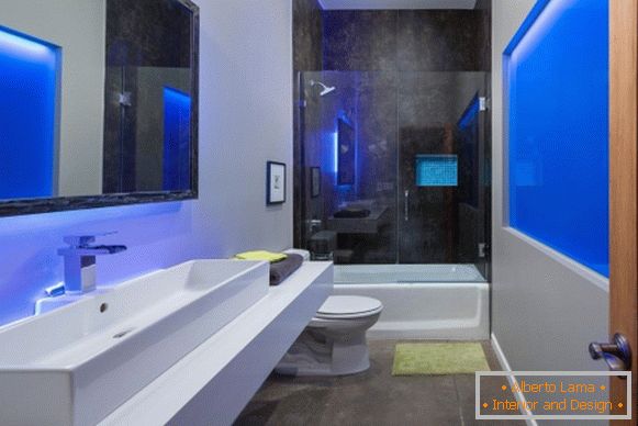 Design in stile high-tech - foto di un bagno elegante