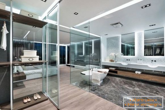 Appartamento in stile high-tech - foto del bagno