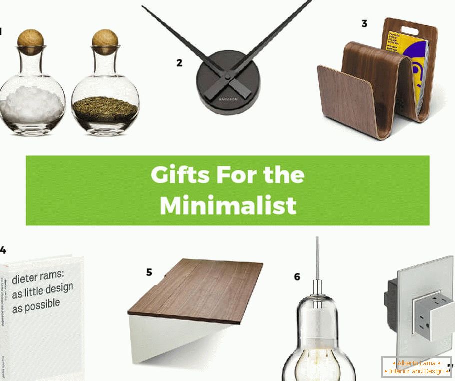 Idee interessanti di regali nello stile del minimalismo