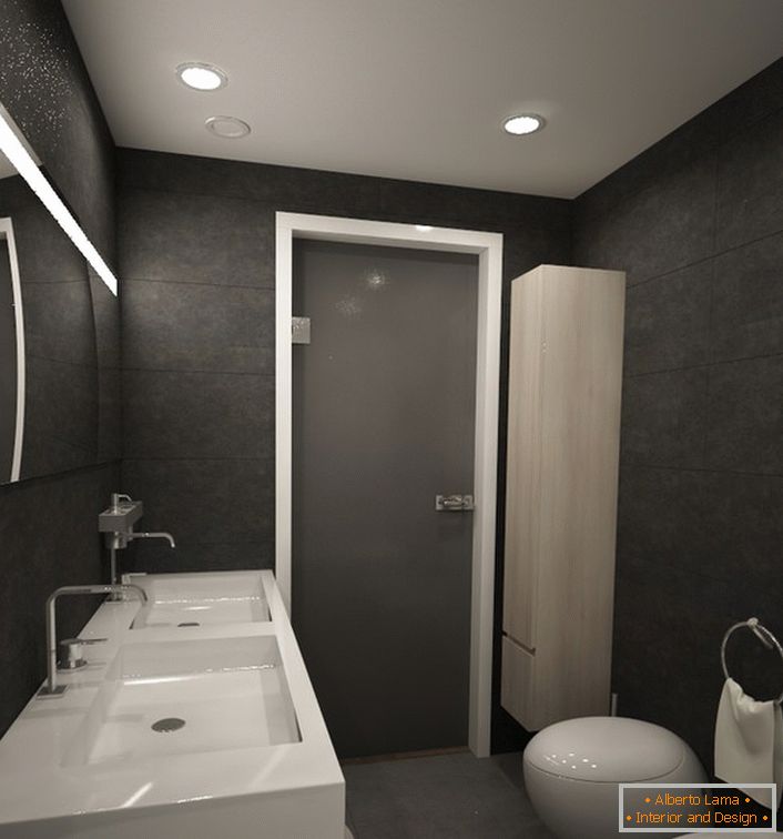 Design del bagno grigio
