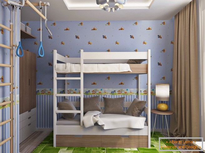 Bellissimo design di una cameretta per bambini